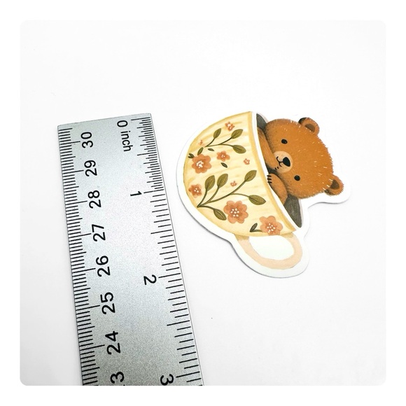 ★ Cozy Autumn Sticker Set 4PCS Waterproof Matte Vinyl material - Multicolored ★ - Picture 5 of 16